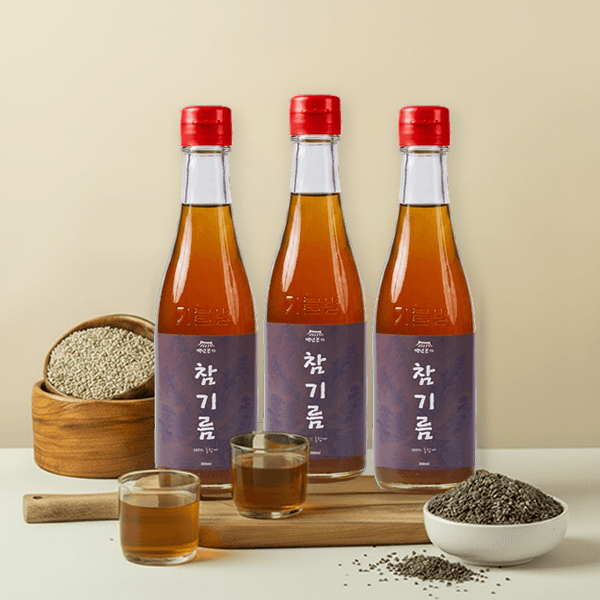 백년본가 통참깨 저온압착 옛날 방앗간 참기름, 350ml, 3개 핫딜