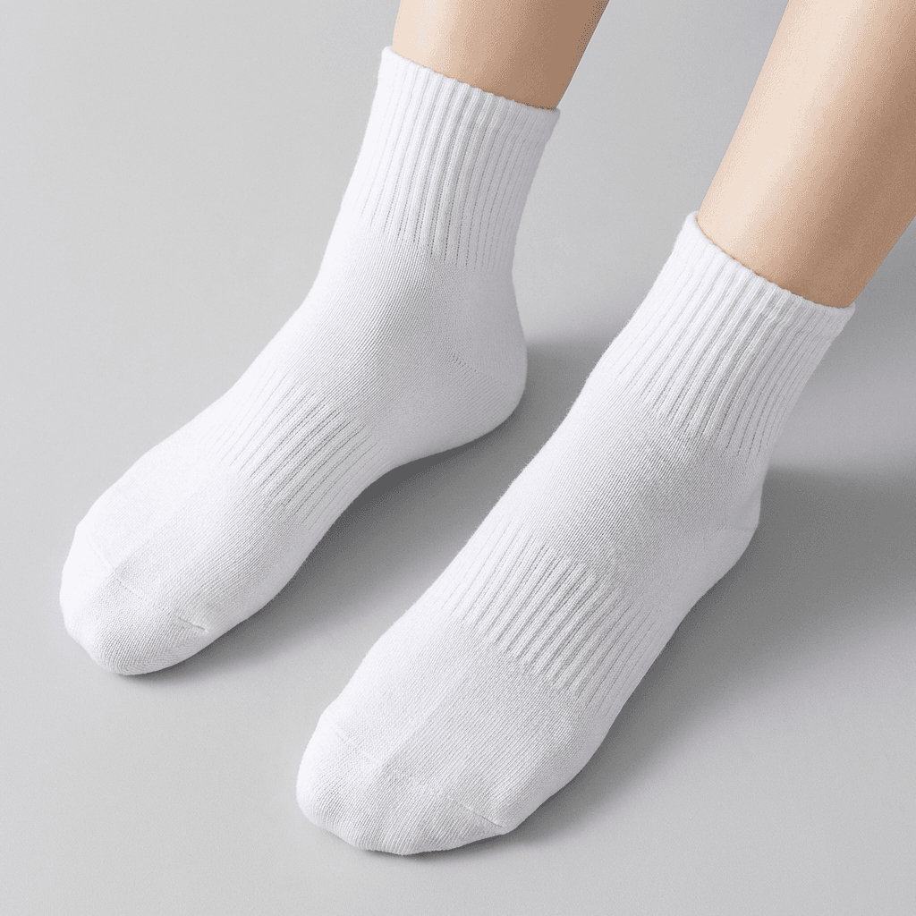 발이 편한 카바 밴딩 중목 양말, 여성용, 화이트, 20켤레 핫딜